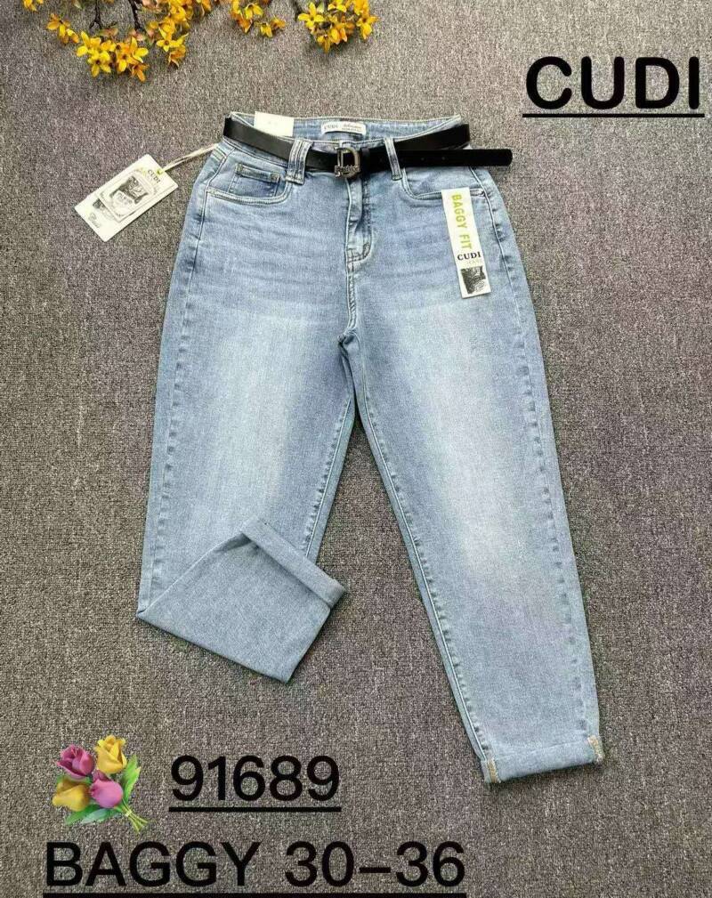 Spodnie damskie jeans Roz 30-36, 1 kolor Paczka 10 szt